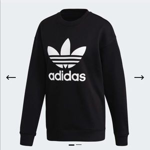 Black adidas crew neck